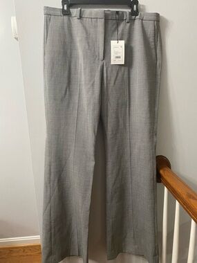 Theory Women’sLight black Multi Hounds Portland Dress Trousers 355$!!